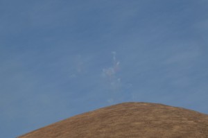 煙があがってきた。