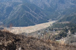 池のあたり。灌漑されて田んぼになったらしい。