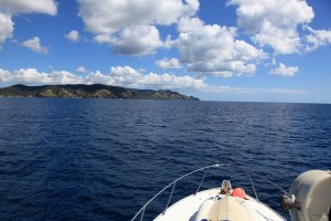 ニュージーランド北島の一番上のポイント。ノースエンド近く。 空も海も青すぎる。